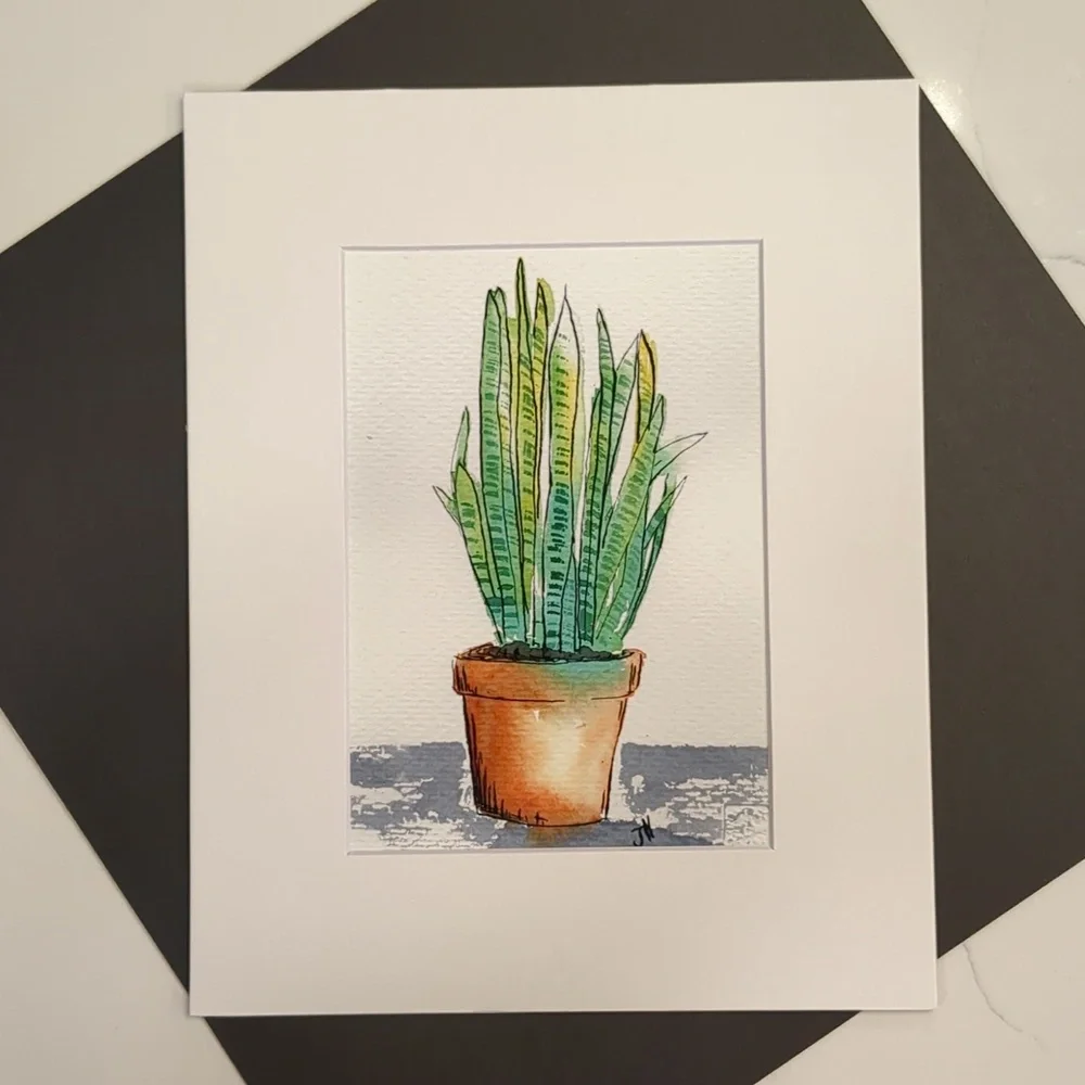 🎨Matted Art Print of Original Watercolour Painting - Picture 3 of 4
